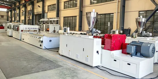 Plastic UPVC Window Door Profile Wall Panel PVC Marble Sheet Board Window Sill WPC Corner Bead Profile Extrusion Production Manufacturing Line