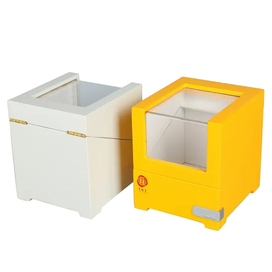 Mini Wooden Single Watch Winder Box Automatic Winding Display Case Box 