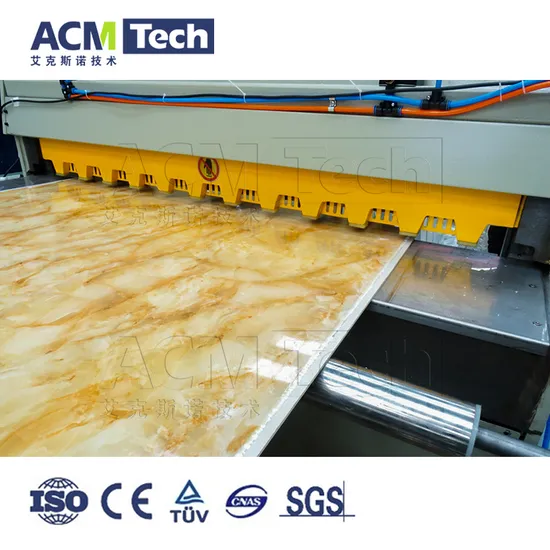 PVC Sheet Panel Wall Panel Door Frame Foam Board Decorative Construction Profile Forming Molding Production Line PVC WPC Artificial Marble Board Extrusion Line 