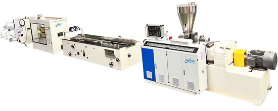 WPC PVC Louver Panel Making Machine Extrusion Line for WPC Fluted Wall Panel Production Line 