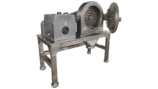 Industrial Food Ultrafine Powder Impact Grinding Pin Disc Mill Pulverizer for Garlic Turmeric Cassava Salt Soybean Cereal Herbal Plant and Spices 