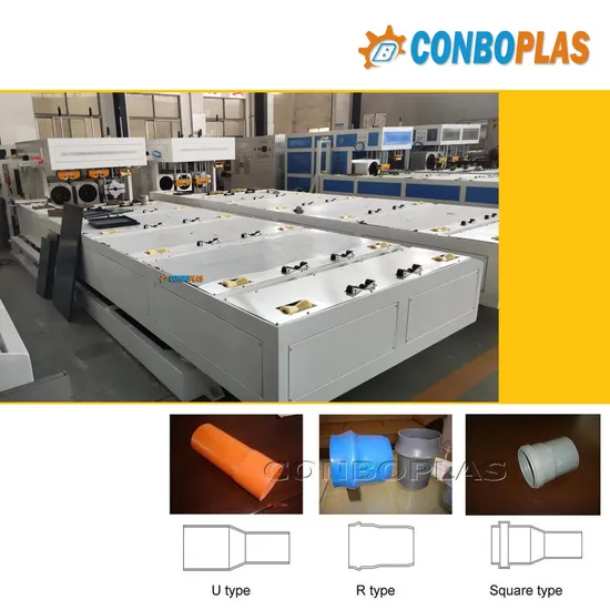 50/63/75/9/110/125/140/160/200/250mm Online Fully Automatic Two Double Oven Plastic UPVC PVC Pipe Belling Machine 