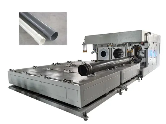 Automatic Single/Double Oven Water& Electric Plastic PVC Pipe Making Socketing Belling Machine 